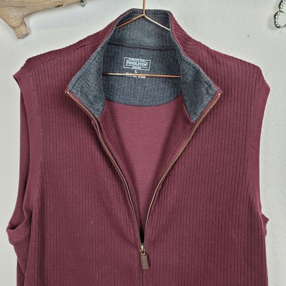 Pendleton dual direction zip sweater vest - Picture 4 of 6